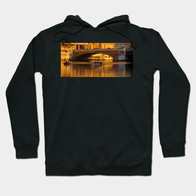 Rowing under the bridge Hoodie by dltphoto